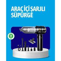 Hepa Filtreli Sessiz Çalışan Kablosuz Şarjlı Mini Süpürge