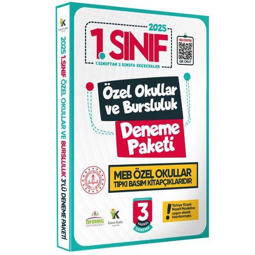 2025 1 Sınıf Özel Okullar ve Bursluluk Hazırlık MEB Tıpkı Basım Deneme 3lü Fasikül SETİ