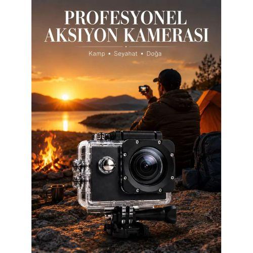 4k Wifi Aksiyon Kamerası Ultra Hd Su Geçirmez Spor Kamerası