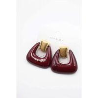 Çanta Küpe - Bordo