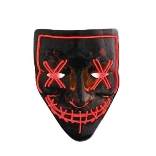 Hallowen Parti Maskesi Neon Led Işıklı Maske 3 Modlu Cadılar Bayramı Maskesi