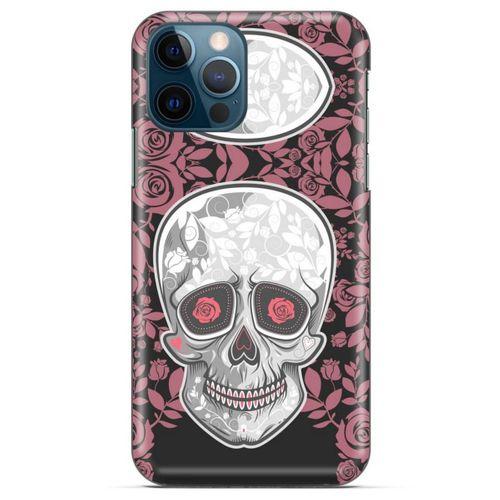 Apple iPhone 13 Pro Uyumlu Kılıf Pembe Delisi (36) Glitter Kılıf Kurukafa