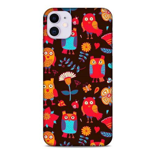Baykuşlar (12) Desenli Silikon Kapak Telefon Kabı Apple Iphone 11 Kılıf