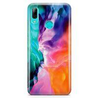 Huawei Y9 2019 Kılıf Perdeler Arka Kapak Koruma Desenli Full Koruyucu