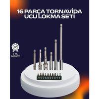 16 Parça Usta İşçilik Bits Takımı Vida Sökme Takma Set