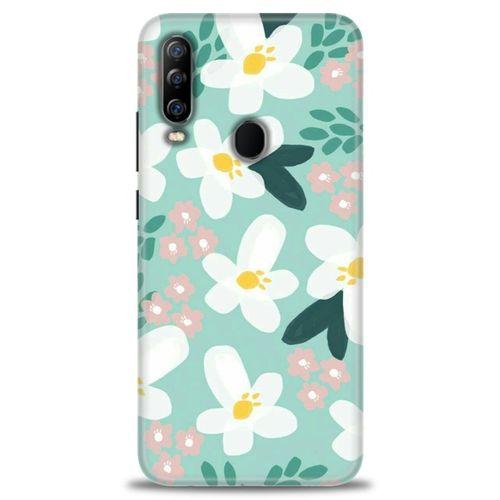 General Mobile GM 20 Pro Kılıf HD Baskılı Kılıf - Pembe Beyaz Papatyalar + Tam Ekran Koruyucu