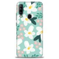 General Mobile GM 20 Pro Kılıf HD Baskılı Kılıf - Pembe Beyaz Papatyalar + Tam Ekran Koruyucu