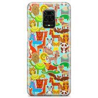 Xiaomi Redmi Note 9S Kılıf Şirin Hayvanlar Arka Kapak Koruma Desenli Full Koruyucu