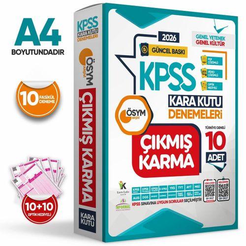 2026 KPSS Lisans Genel Kültür Genel Yetenek ÖSYM Çıkmış Karma Karakutu 10lu Deneme Dijital Çözümlü