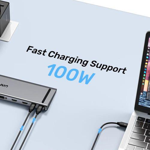 UNITEK UHUB11+ USB-C DISPLAYLINK 4K BAGLANTI ISTASYONU (D1147AGY01)