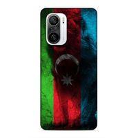 Xiaomi Redmi K40 Uyumlu Kılıf Azarbaijan (35) Fit Design Kılıf Bayrak Aslanlı