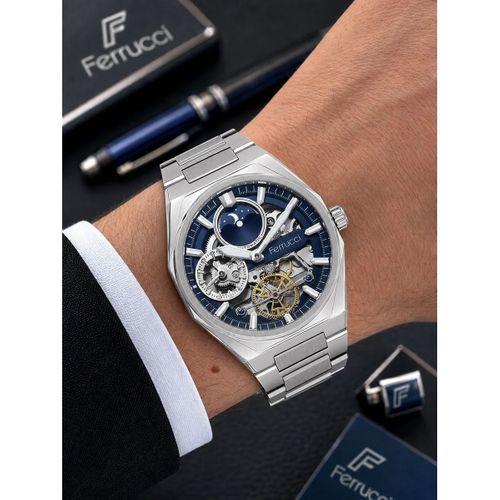 Ferrucci Otomatik Ve Kurmalı Güneş Ve Mehtap Kadranlı 2 Yıl Garantili Erkek Kol Saati BFC.M3558.S2