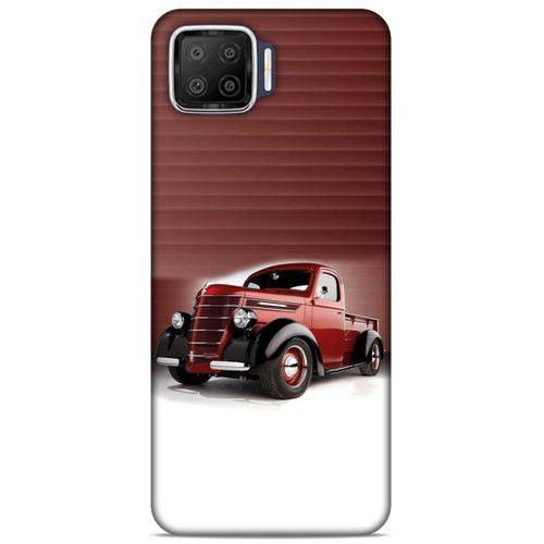 Lopard Oppo A73 Uyumlu Kılıf PickUpX (47) Crystal Flex Kılıf Metalik Kırmızı