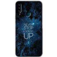 Galaxy A20s Kılıf HD Desen Baskılı Arka Kapak - Stars Wallpaper + Kırılmaz Cam