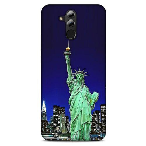 Huawei Mate 20 Lite Kılıf Dünya Mimarisi (23) Ultra Koruma Kılıfı Özgürlük Heykeli ABD