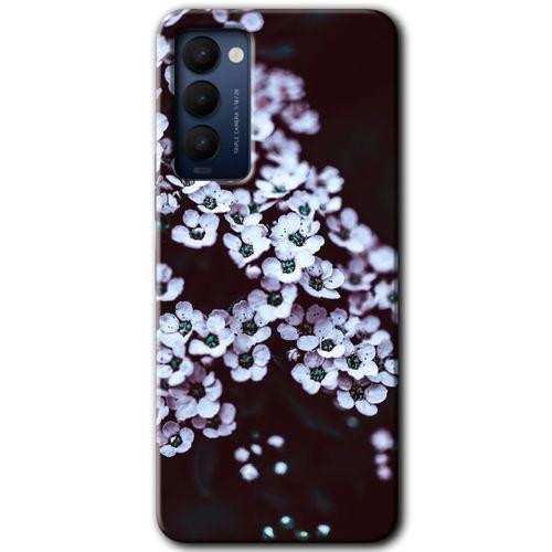 Potkal Hediye Fabrikası Tecno Camon 18P Kılıf HD Desen Baskılı Arka Kapak - Portakal Çiçeği