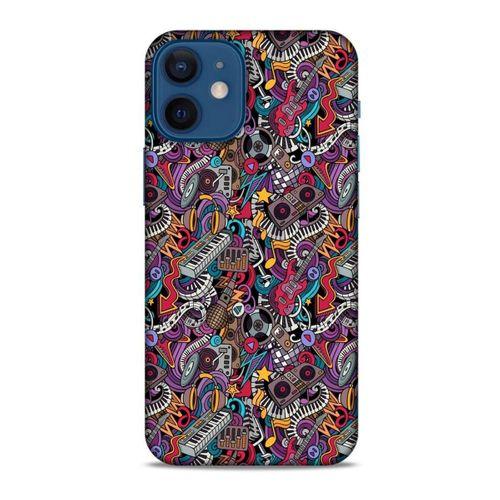 Retro (2) Desen Kabı Renkli Apple iPhone 12 Mini Kılıf