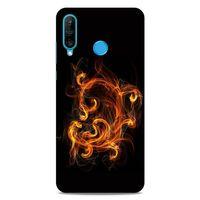 Lopard Huawei P30 Lite Uyumlu Kılıf FireX (25) Antişok Kapak Ateş Kırmızı