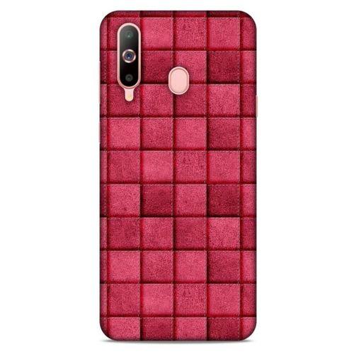 Samsung Galaxy A60 Kılıf Patchwork (29) Arka Koruma Kılıfı Pembe