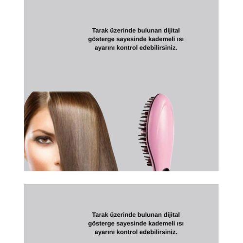 Seramik Plakalı Elektrikli Saç Düzleştirici – Hızlı Isınma, Uzun Kablo, 25w–39w Güç