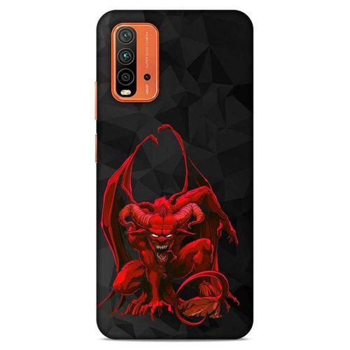 Lopard Xiaomi Redmi 9T Uyumlu Kılıf Tattoo's (17) Tasarım Kılıf Red Dragon