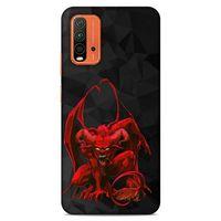 Lopard Xiaomi Redmi 9T Uyumlu Kılıf Tattoo's (17) Tasarım Kılıf Red Dragon