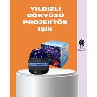 Galaxy Projektör – 360° Dönebilen Gece Lambası, Dekoratif Ambiyans Işığı