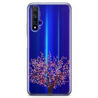 Honor View 20 Kılıf Kiraz Tomurcuk Arka Kapak Koruma Desenli Full Koruyucu
