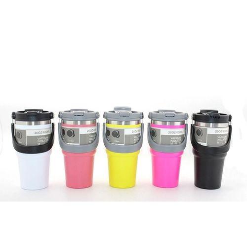 900 Ml Taşıma Kulplu Paslanmaz Çelik Termos Mug - Vakumlu Isı Yalıtımlı Bardak Alk3137