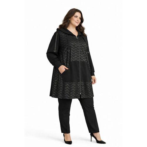 Kadın Kapüşonlu Fermuarlı Cepli Tunik BGL-ST05323