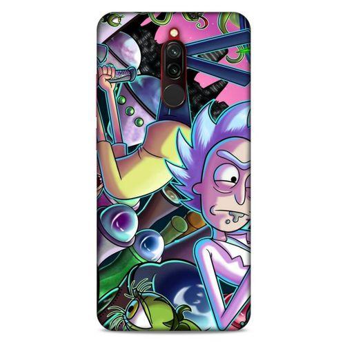 Xiaomi Redmi 8 Uyumlu Kılıf Rick And Morty (40) Fit Silikon Kılıf Rick D. Sanchez