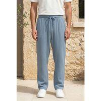 Hafif ve Rahat Müslin Baggy Erkek Pantolon - Soğuk Mavi