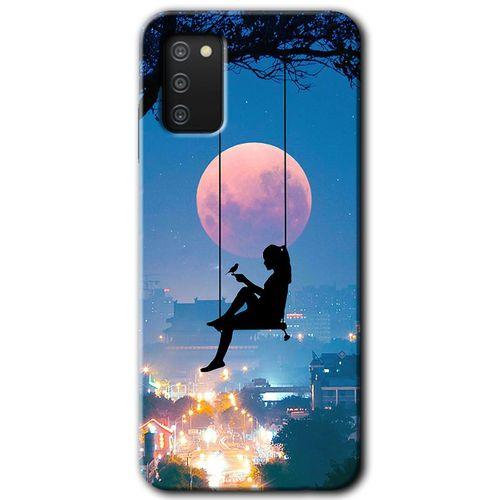 Samsung Galaxy A02s Kılıf Baskılı Kapak - Yalnız Kadın +Tam Ekran Koruyucu