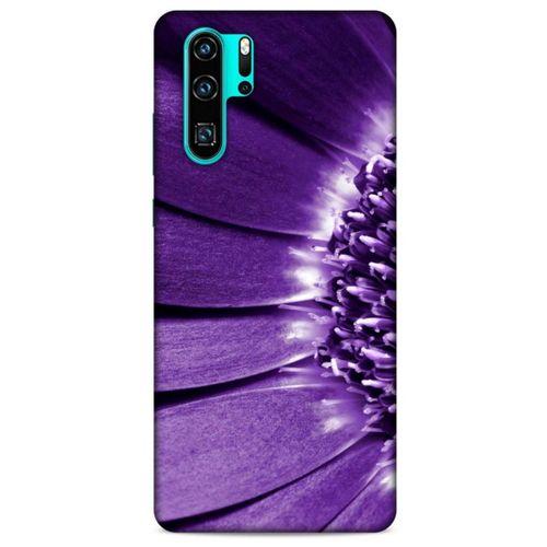 Huawei P30 Pro Uyumlu Kılıf Mor Delisi (36) Glitter Kılıf Çiçek