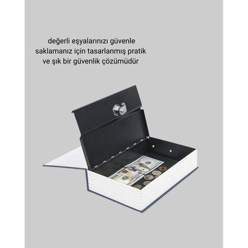 Gizli Kitap Kasa – Metal Gövdeli, Anahtarlı