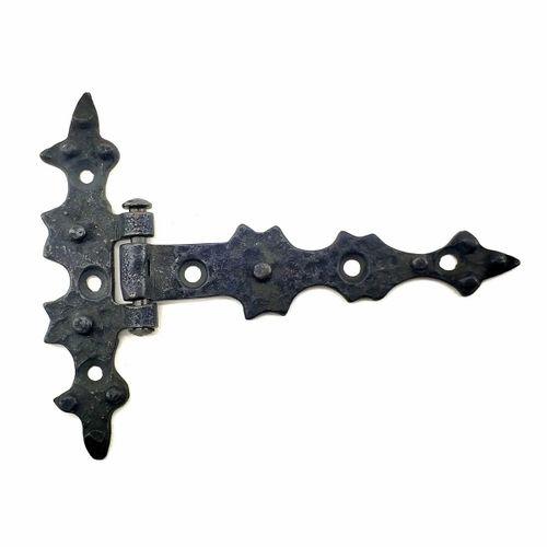 Antika Tarz Dekoratif Pirinç Yıldız Kuyruklu Menteşe - 85x110 Mm, Oksit