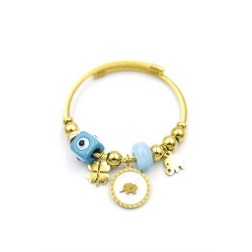 Fil Charm Bilezik - Altın