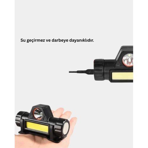 Profesyonel Şarjlı Led Kafa Lambası – Uzun Mesafe + Ortam Aydınlatması