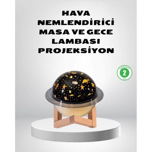 Usb Projeksiyon Gece Lambası Ve Hava Nemlendirici – Aromaterapi Destekli, Taşınabilir Mini