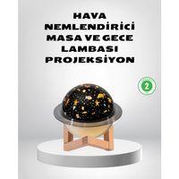 Usb Projeksiyon Gece Lambası Ve Hava Nemlendirici – Aromaterapi Destekli, Taşınabilir Mini