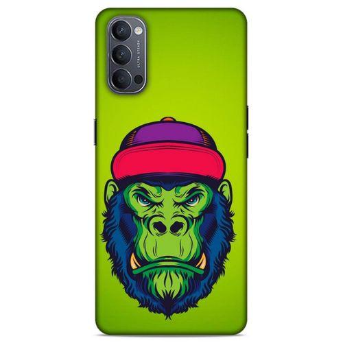 Lopard Oppo Reno 4 Uyumlu Kılıf Tattoo's (46) Core Armor Kılıf Maymun Dövmesi