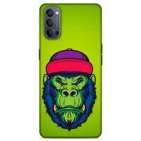 Lopard Oppo Reno 4 Uyumlu Kılıf Tattoo's (46) Core Armor Kılıf Maymun Dövmesi