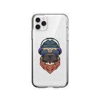 iPhone 11 Pro Pug Desenli Premium Şeffaf Silikon Kılıf