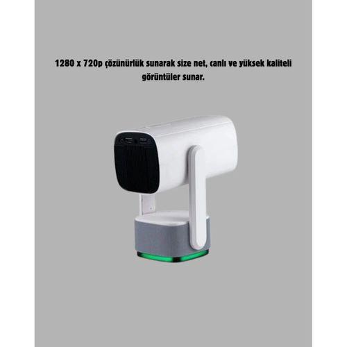Hd 720p Projeksiyon Cihazı – Geniş Ekran, 10.000 Saat Ampul Ömrü, Ev Sineması Deneyimi