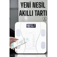 Tartı Baskül Dijital Elektronik Tartı Vücut Analiz Wifi Akıllı Yağ Ölçer