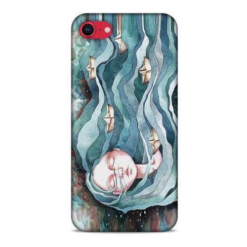 Apple iPhone SE 2020 Kılıf Depresyon (45) Liquid Air Kılıf Bordo Gri