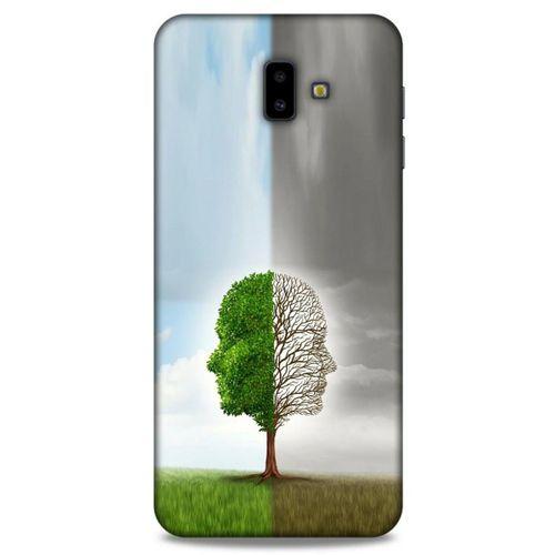 Samsung Galaxy J6 Plus Kılıf Depresyon (35) Fit Design Kılıf Toz Pembe Lacivert