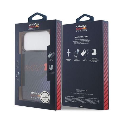 Apple iPhone 17 Pro Max Kılıf Redbull Orjinal Lisanslı M-safe Şarj Özellikli Çift Katmanlı Çizgi Desenli Sert PC MV Kapak