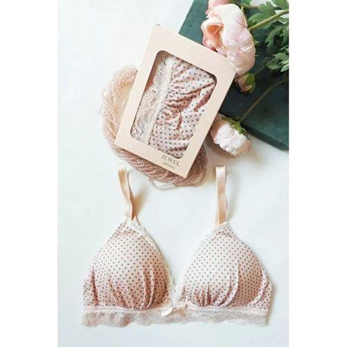 Balensiz Cepli Bralet Pembe Sütyen Ped Takılabilir Toparlayıcı Nefes Alan Hafif Doğal Görünüm Ayarlanabilir Askılı Günlük Konfor Kadın Sütyen
