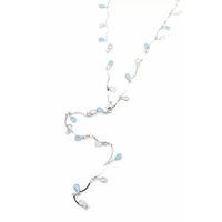 Taşlı Y Kolye - Gümüş